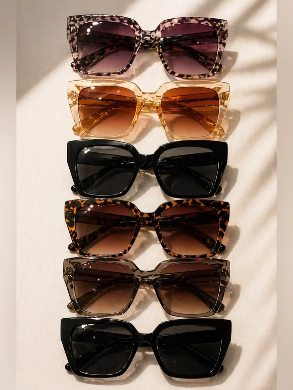 Sunglasses Lot of 6 Women’s Fashion Sunglasses Set - Mixed Colors